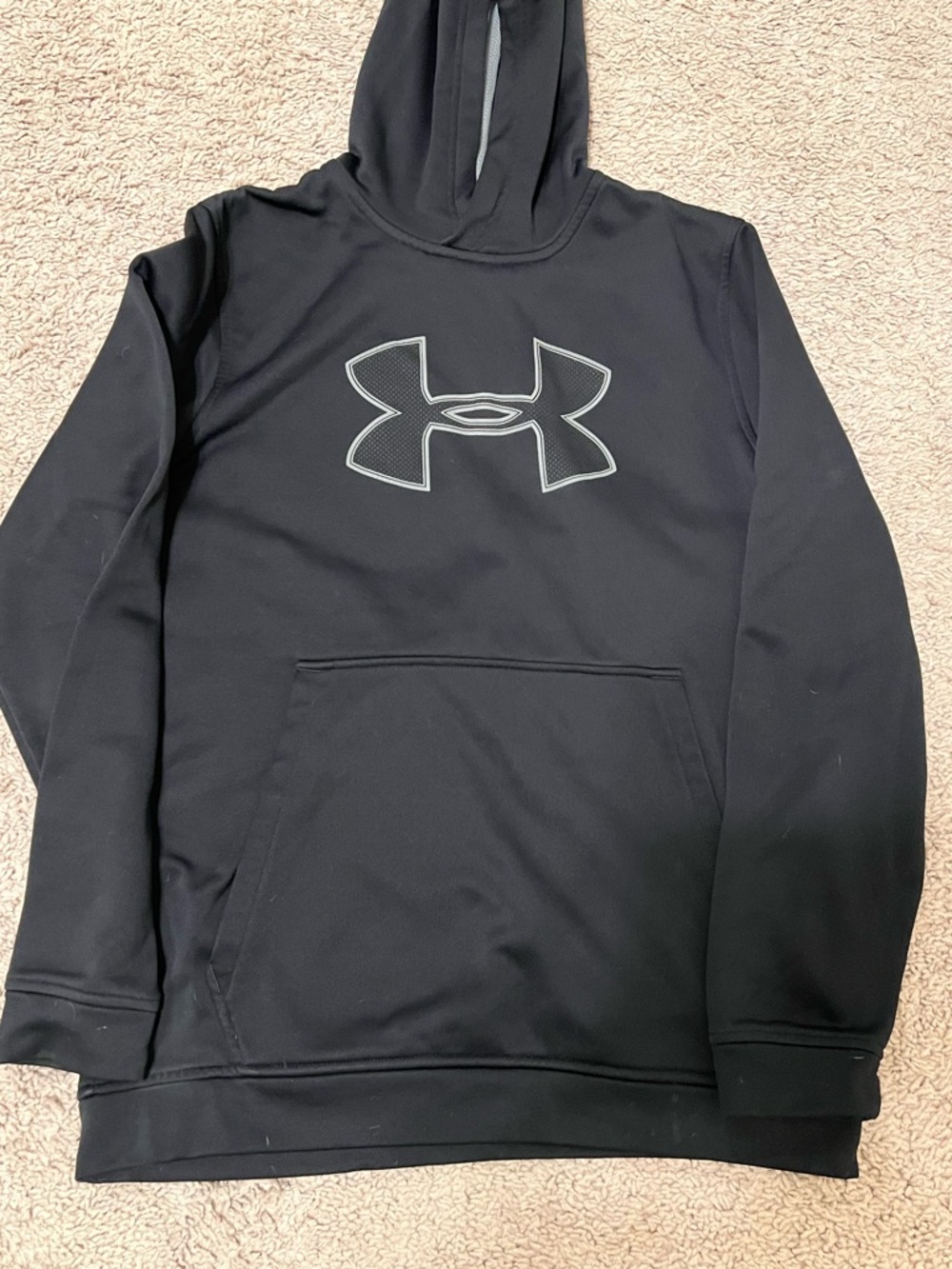 Under Armour Black Hoodie with Gray Logo